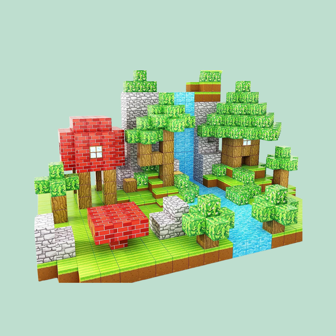 Magnetyczne Klocki Konstrukcyjne Minecraft® – 48 / 64 / 75 Klocków