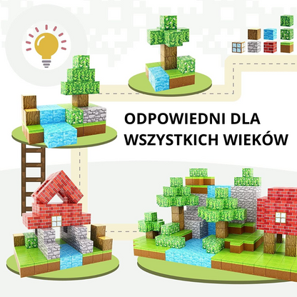 Magnetyczne Klocki Konstrukcyjne Minecraft® – 48 / 64 / 75 Klocków