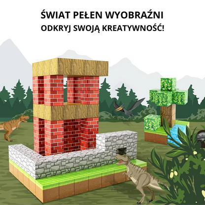 Magnetyczne Klocki Konstrukcyjne Minecraft® – 48 / 64 / 75 Klocków